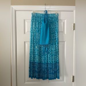 Beach skirt and top set